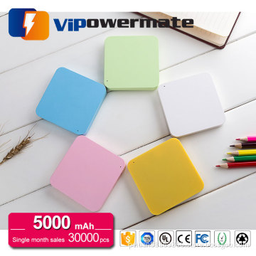 Super thin attractive gift travel portable li-polymer power bank 5000mah